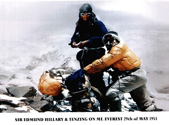 Edmund Hillary and Tenzing Sherapa photo