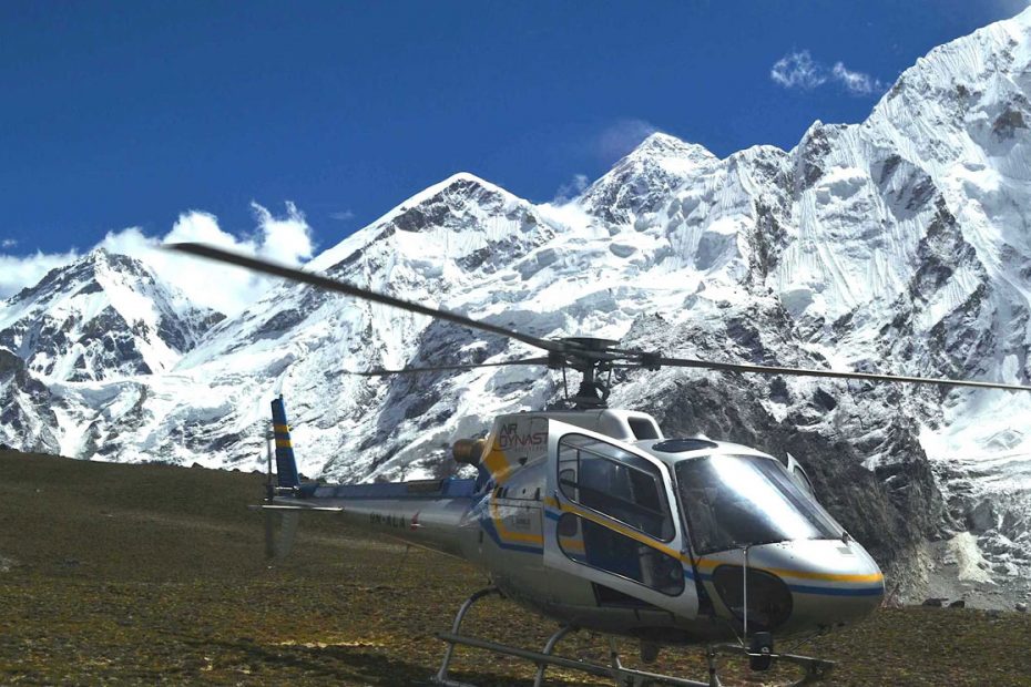 helicopter ride to Everest base camp