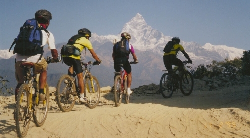 Mountain Biking Nepal Photo